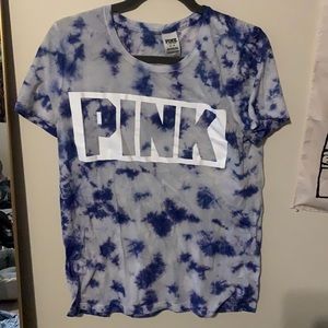 tie-dye pink shirt